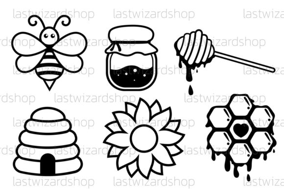 Bee Svg Bundle, Honey Bee Graphics for Crafts
