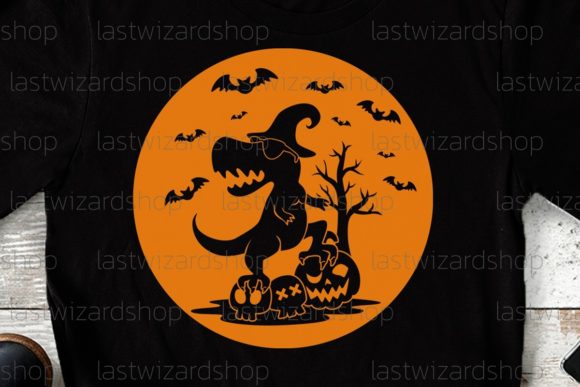 Halloween Dinosaur Svg for Crafts & Graphics
