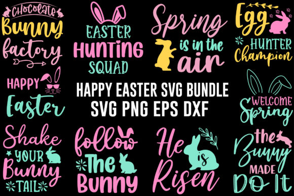 Happy Easter SVG Bundle: Graphics & Crafts for Publishers