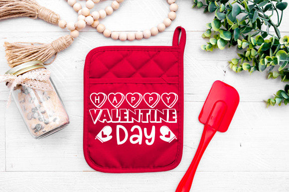 Happy Valentine Day Pot Holder Svg: Graphics for Crafts