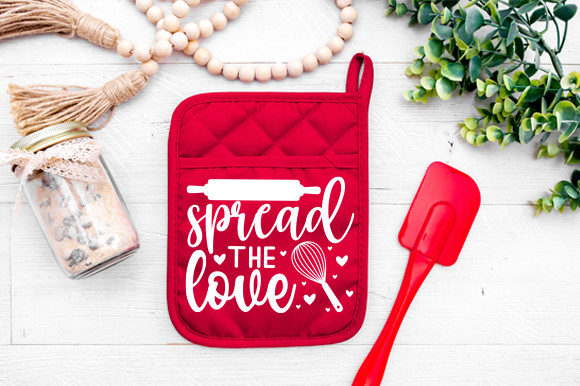 Spread the Love Pot Holder Svg: Graphics and Crafts for Digital Sellers