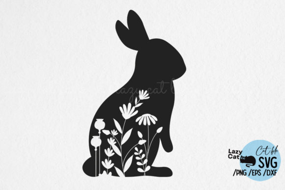 Spring Rabbit SVG Design: Graphics for Crafts & Branding