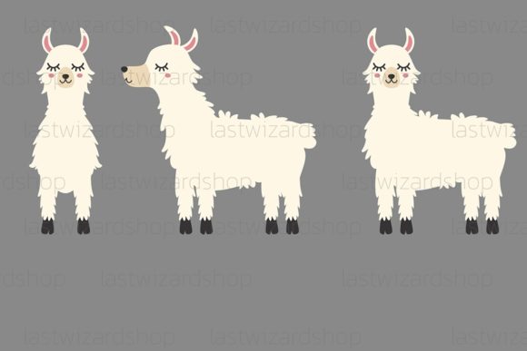 White Llama Svg, Cute Alpaca Svg