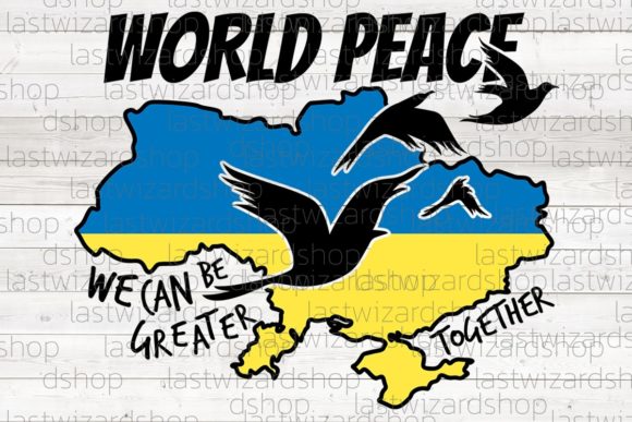 World Peace SVG Graphics for Editorial and Craft Publishing